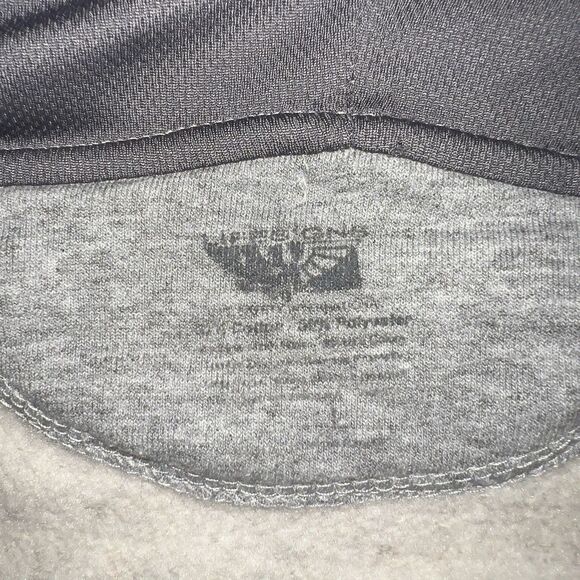 Army Embroidered Full-Zip Hooded Sweatshirt in Gray Lifesigns Unisex Large - Picture 3 of 7